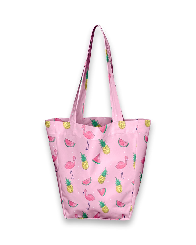 Kids Shopper Bag, Flamingo - FACEMASK | NÄOMASK